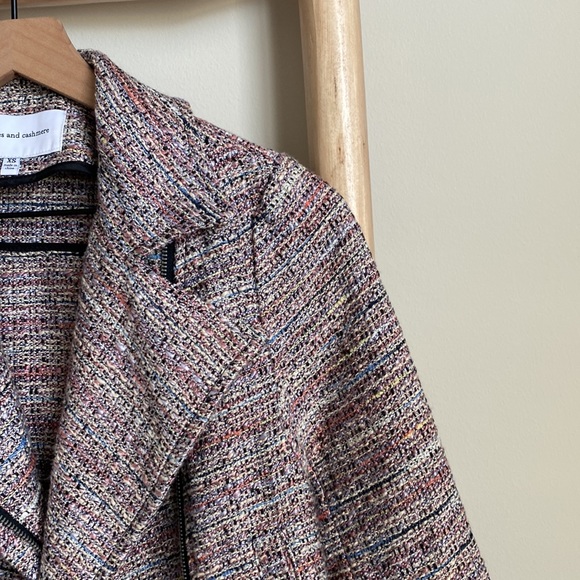Cupcakes & cashmere cantor tweed multicolor jacket Sz xs nwt - Picture 3 of 9